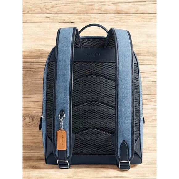 NWT Coach CR764 Charter Denim Large Backpack - Picture 2 of 9
